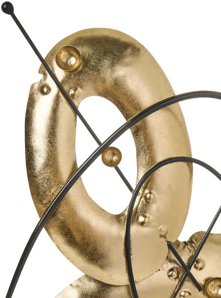 Beliani Dekoracinė figūrėlė LUSK metalinė auksinė