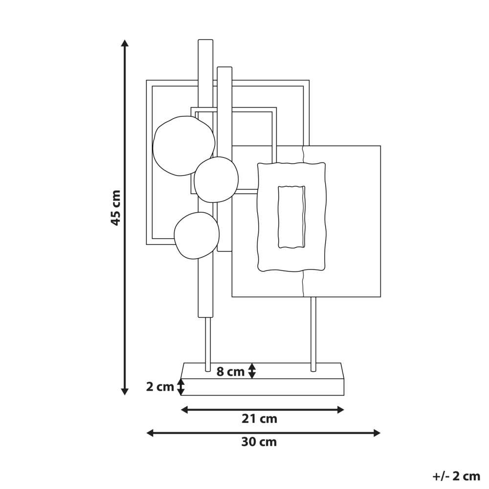 Beliani Dekoracinė figūrėlė SULFUR Metalinė auksinė