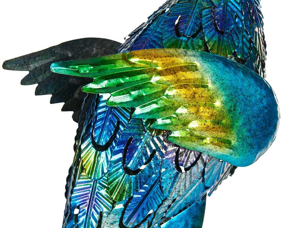 Beliani Sodo skulptūra PEACOCK mėlyna