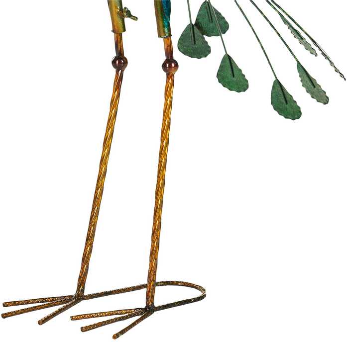 Beliani Sodo skulptūra PEACOCK mėlyna