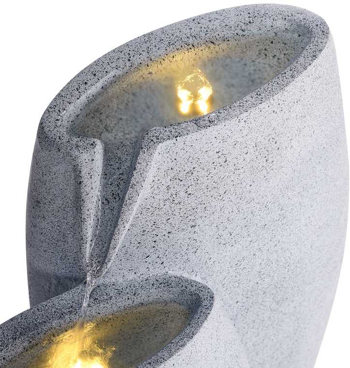 Beliani Sodo fontana LED ARKLE pilka