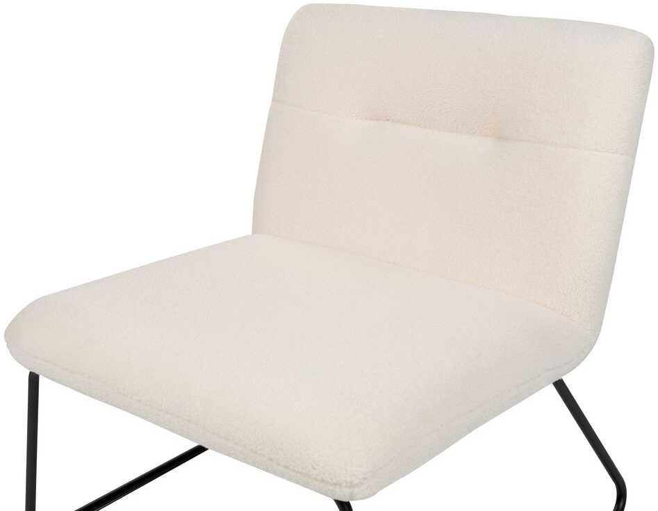 Fotelis Beliani Fotel COTULLA Boucle baltas