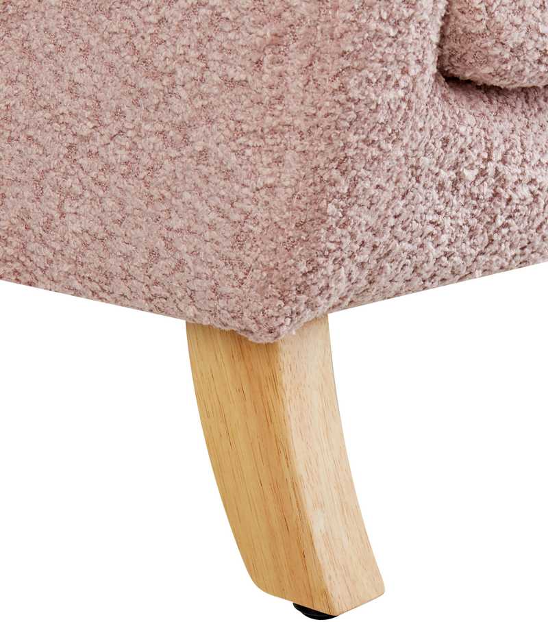 Beliani Vaikiškas fotelis FARUM, boucle, rožinis