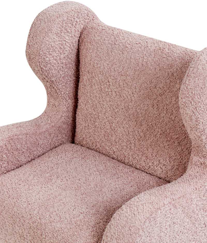 Beliani Vaikiškas fotelis FARUM, boucle, rožinis