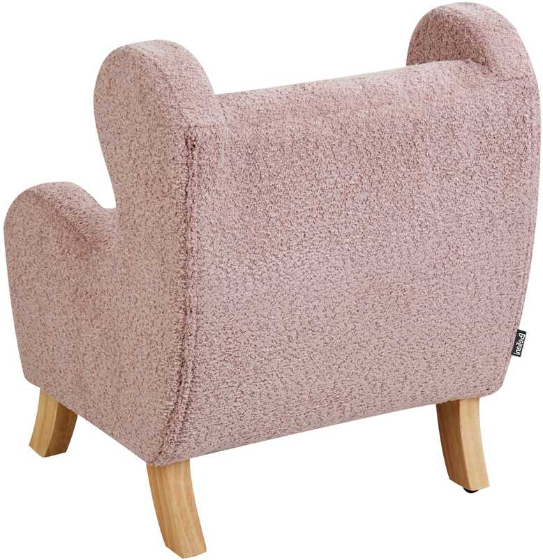 Beliani Vaikiškas fotelis FARUM, boucle, rožinis