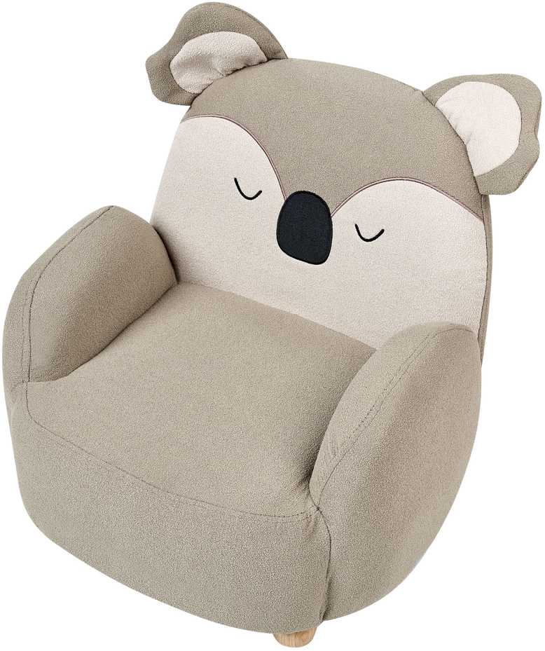 Beliani Vaikiškas fotelis Koala HERVIK smėlio spalvos