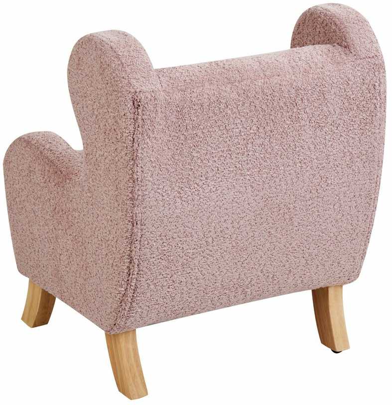 Beliani Vaikiškas fotelis FARUM, boucle, rožinis