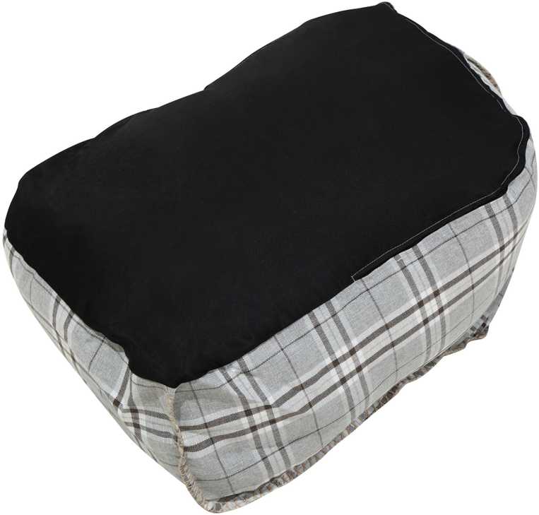 Beliani Sėdmaišis 200 L DROP LINEN 63 cm 75 cm Pilkas