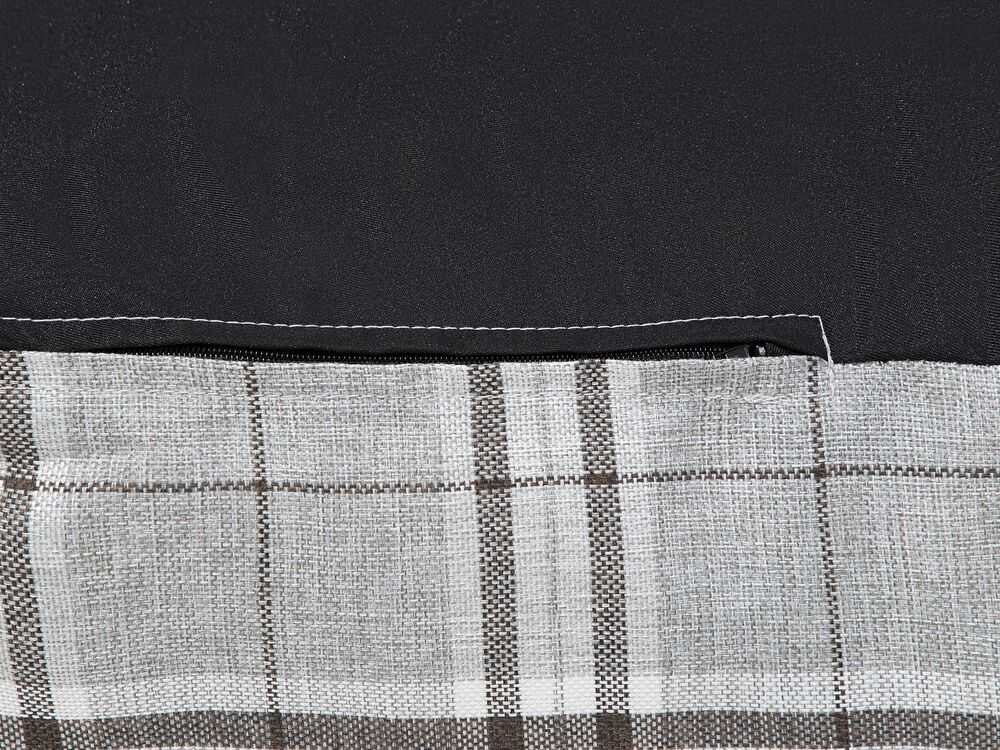 Beliani Sėdmaišis 200 L DROP LINEN 63 cm 75 cm Pilkas