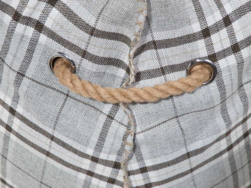 Beliani Sėdmaišis 200 L DROP LINEN 63 cm 75 cm Pilkas
