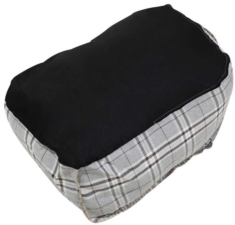 Beliani Sėdmaišis 200 L DROP LINEN 63 cm 75 cm Pilkas