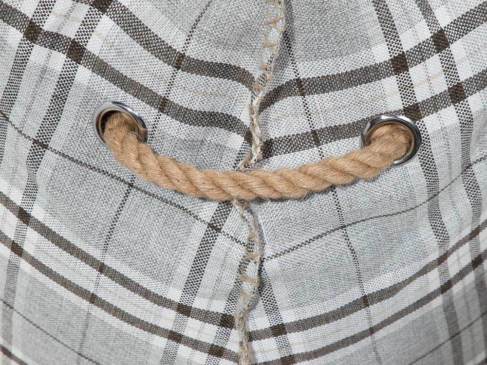 Beliani Sėdmaišis 200 L DROP LINEN 63 cm 75 cm Pilkas