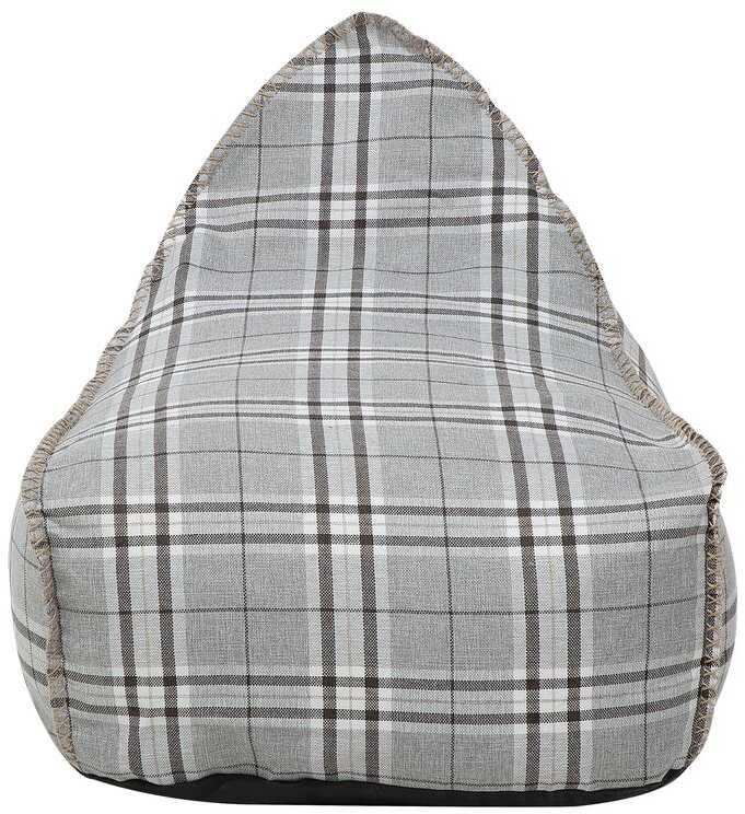 Beliani Sėdmaišis 200 L DROP LINEN 63 cm 75 cm Pilkas