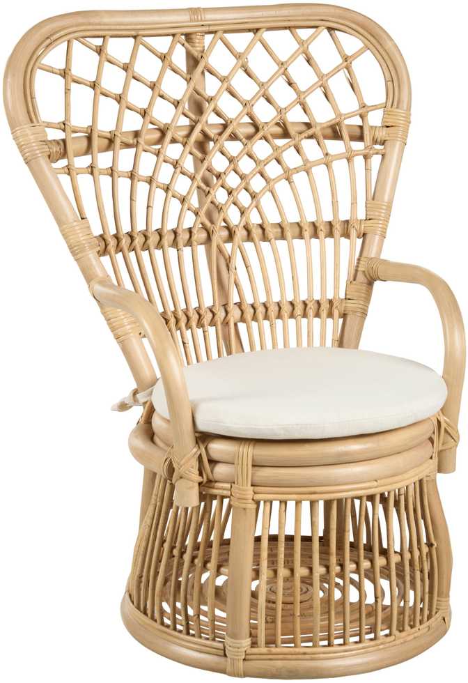Fotelis Beliani Vaikiška kėdė TEMENI natūralaus rotango