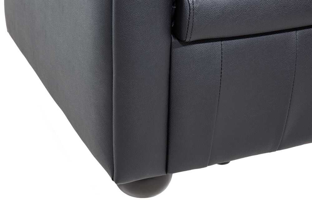 Beliani CHESTERFIELD fotelis iš natūralios odos, juodas