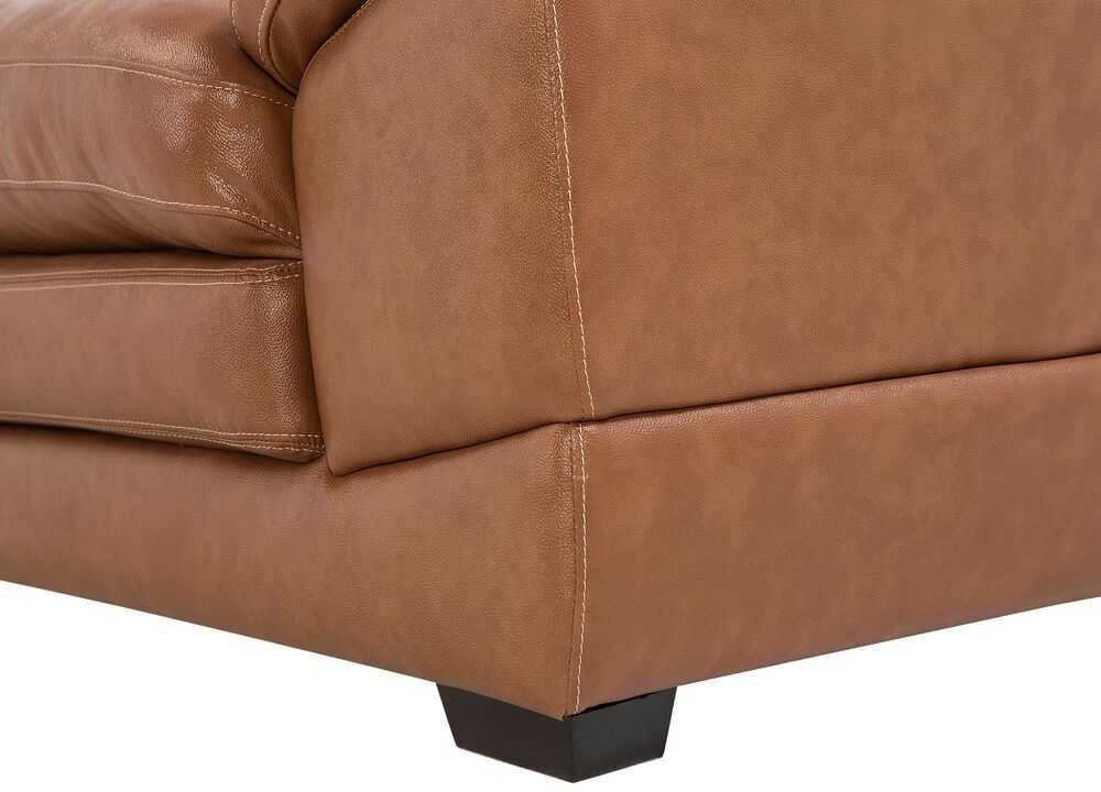 Fotelis Beliani Fotel HORTEN dirbtinė oda rudas