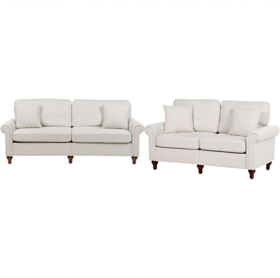 Sofa Beliani 5 vietų poilsio komplektas GINNERUP, šviesiai smėlio spalvos