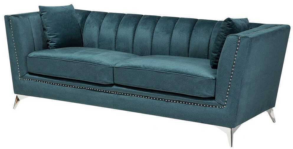 Sofa Beliani 5 vietų minkštų baldų komplektas GAULA, azuro veliūras