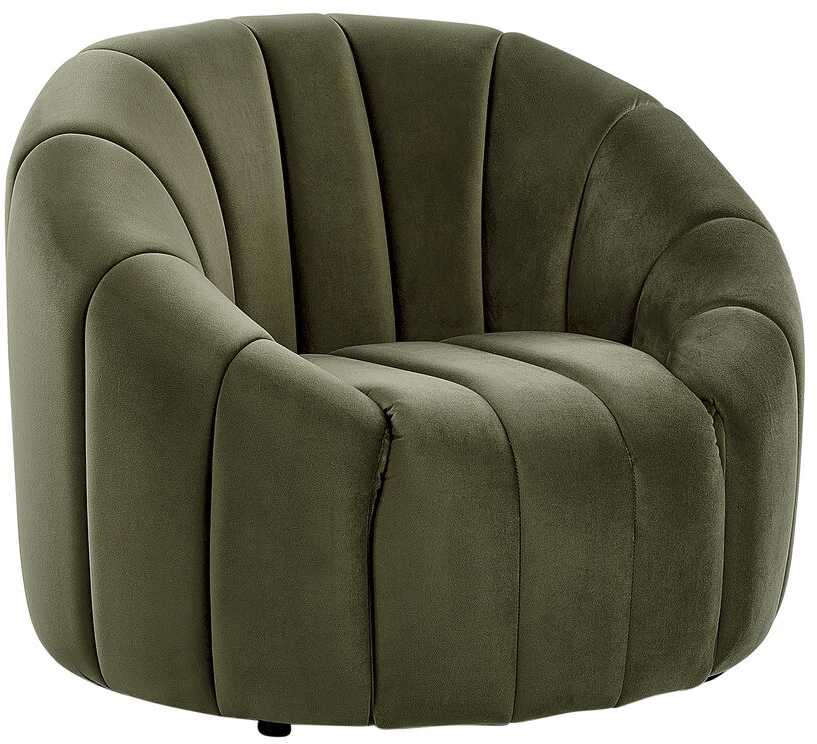 Sofa Beliani MALUNG 6 vietų minkštųjų baldų komplektas, veliūras, tamsiai žalias