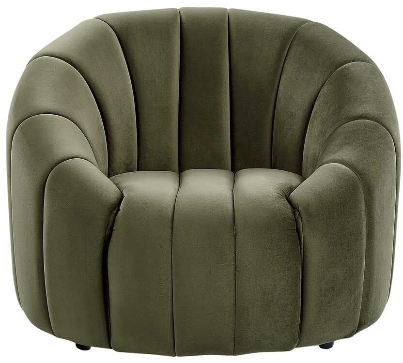 Sofa Beliani MALUNG 6 vietų minkštųjų baldų komplektas, veliūras, tamsiai žalias