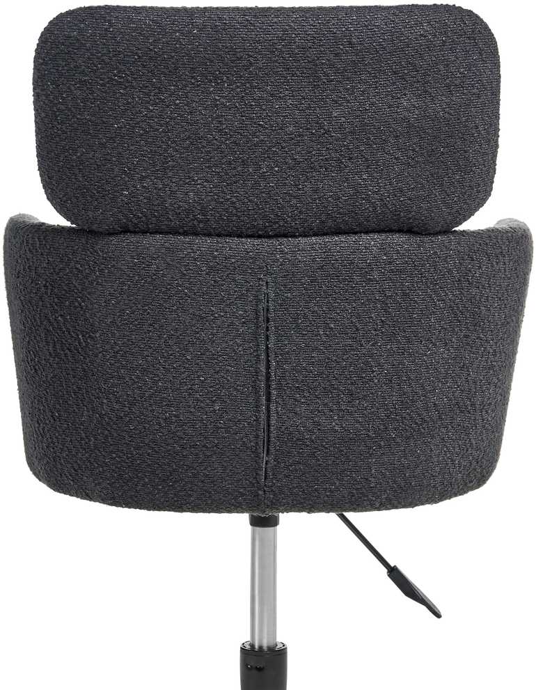 Beliani Besisukanti kėdė ALENA, Boucle audinys, juoda