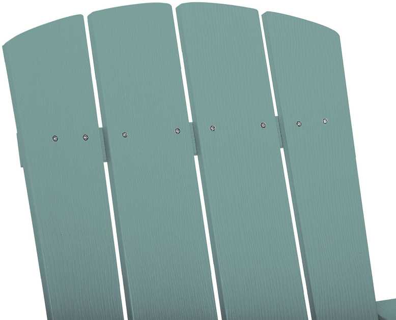 Beliani Sodo kėdė ADIRONDACK su kojų atrama, turkio spalvos