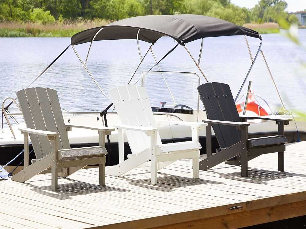Beliani Sodo kėdė ADIRONDACK balta