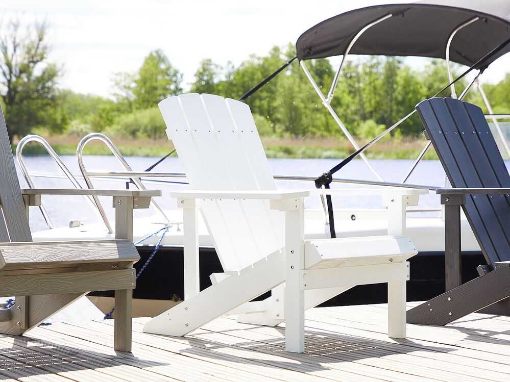 Beliani Sodo kėdė ADIRONDACK balta
