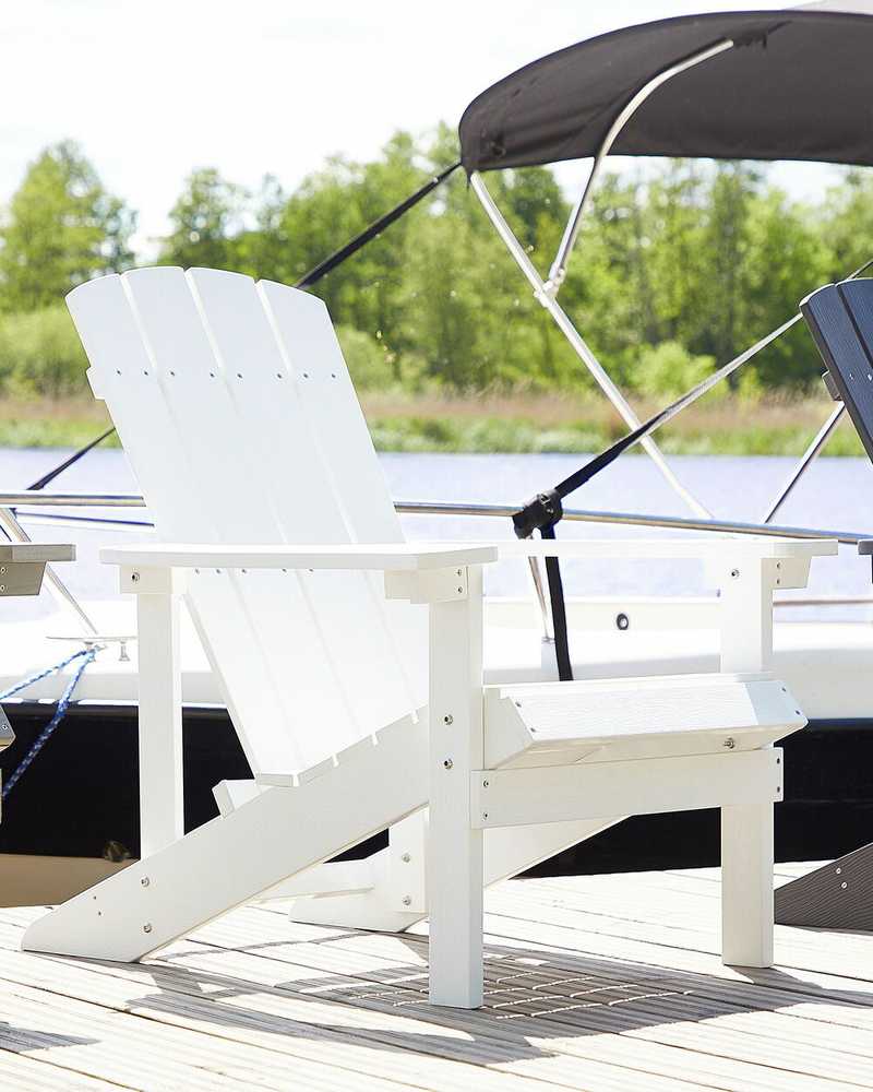 Beliani Sodo kėdė ADIRONDACK balta