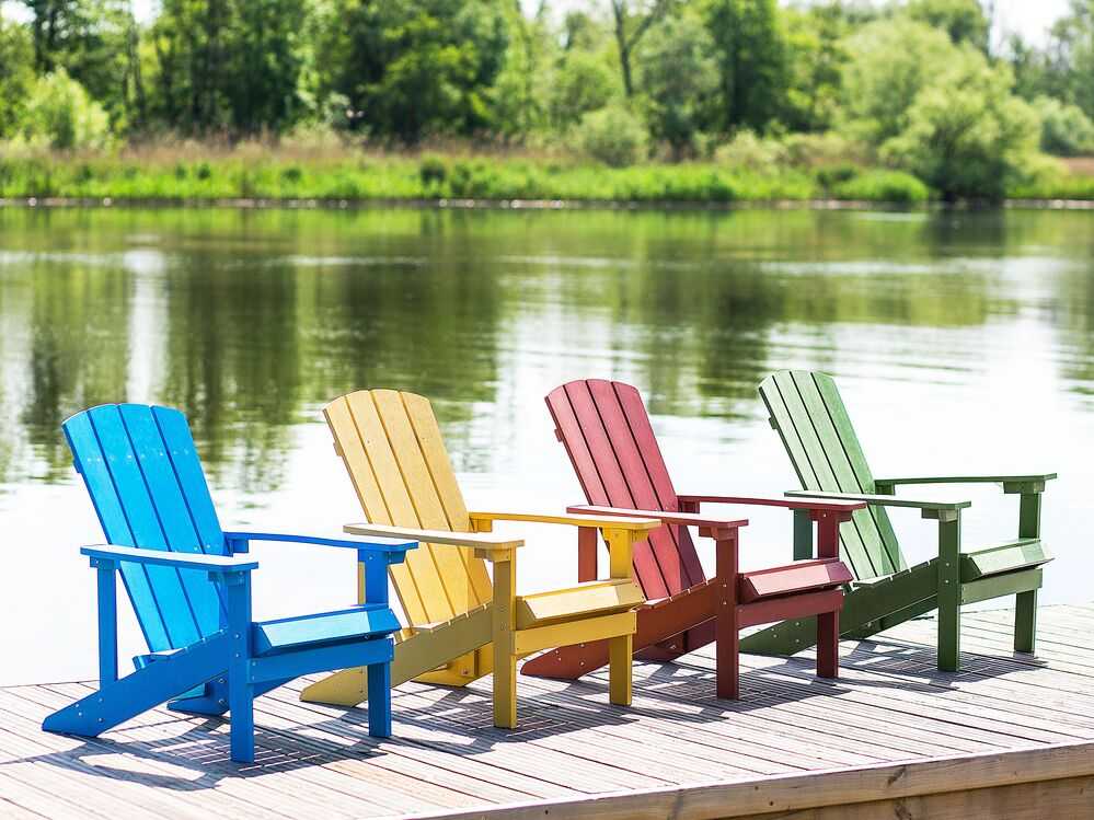 Beliani Sodo kėdė ADIRONDACK mėlyna