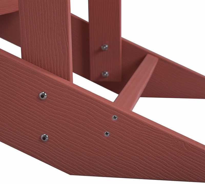 Beliani Sodo kėdė ADIRONDACK Raudona