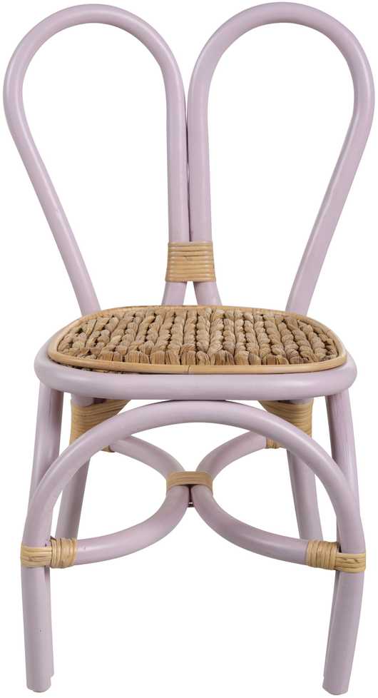 Fotelis Beliani Vaikiška kėdė DESIMI Rattan Violetinė