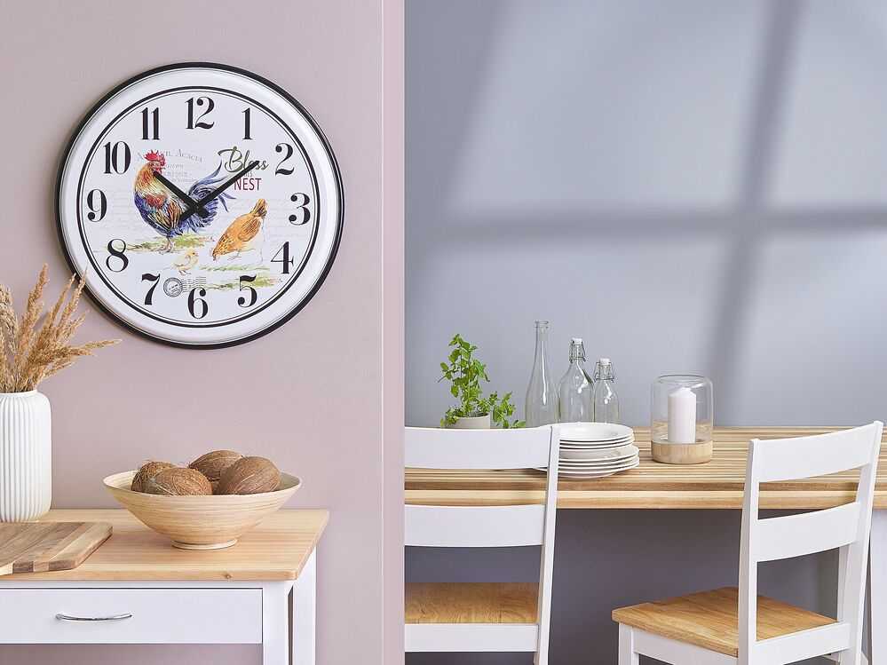 Beliani Sieninis laikrodis HORW 48 cm metalinis spalvotas