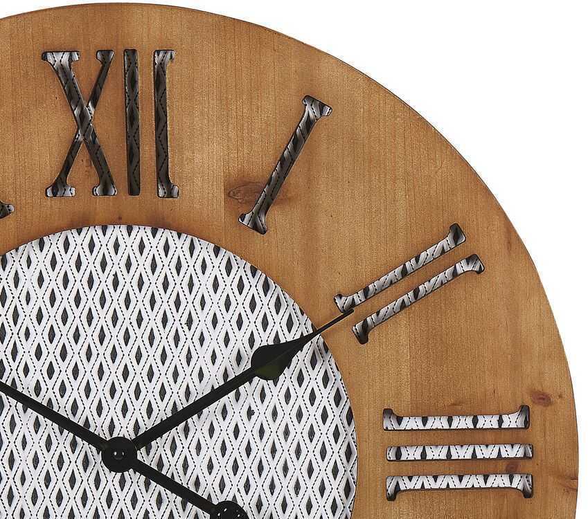 Beliani Sieninis laikrodis CUILCO 60 cm, kėnio mediena, rudas