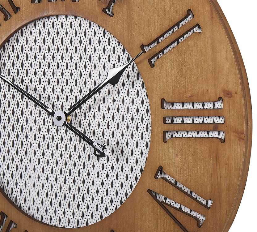 Beliani Sieninis laikrodis CUILCO 60 cm, kėnio mediena, rudas