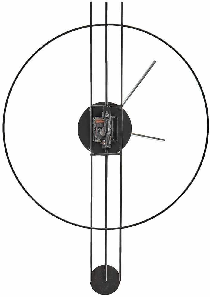 Beliani Sieninis laikrodis ANNIVIERS 44 cm metalinis juodas
