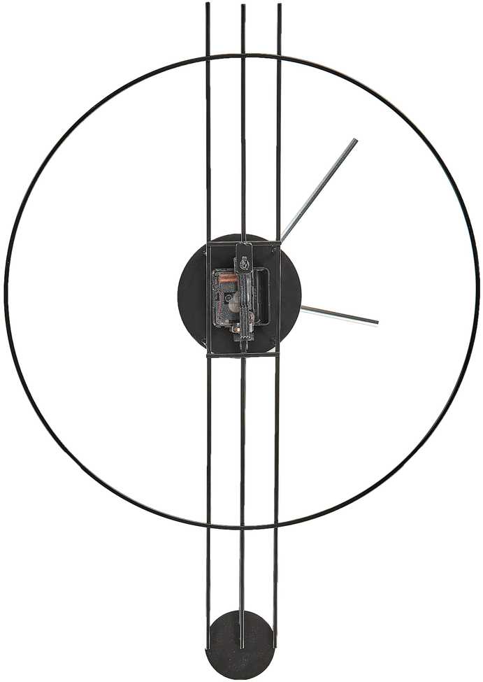 Beliani Sieninis laikrodis ANNIVIERS 44 cm metalinis juodas