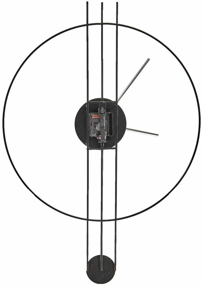 Beliani Sieninis laikrodis ANNIVIERS 44 cm metalinis juodas