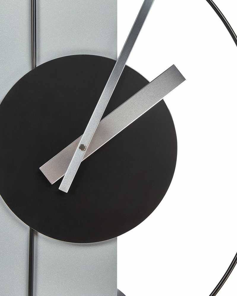 Beliani Sieninis laikrodis CEVINS 31 cm metalinis šviesiai pilkas