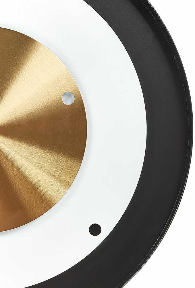 Beliani Sieninis laikrodis CLUSES 30 cm metalinis juodas