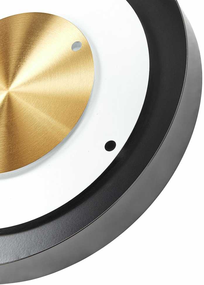 Beliani Sieninis laikrodis CLUSES 30 cm metalinis juodas