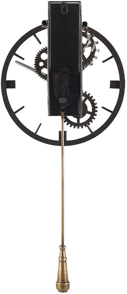 Beliani Sieninis laikrodis MARCOTE 30 cm metalinis auksinis