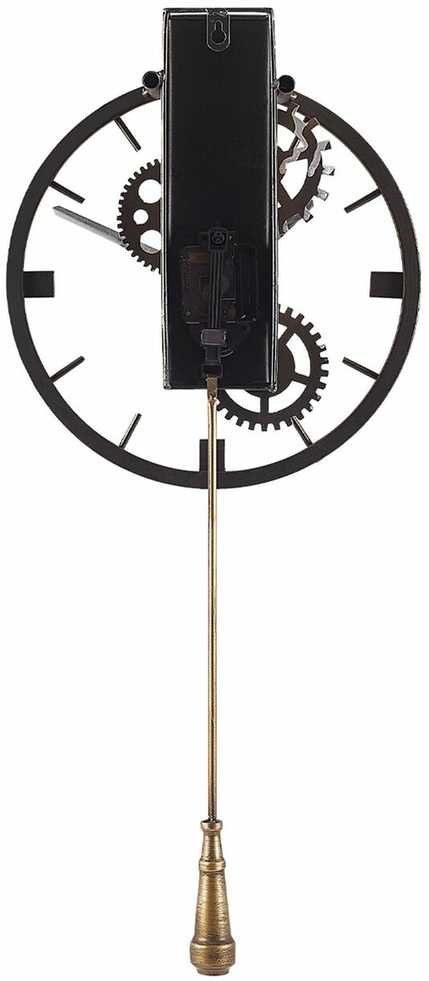 Beliani Sieninis laikrodis MARCOTE 30 cm metalinis auksinis