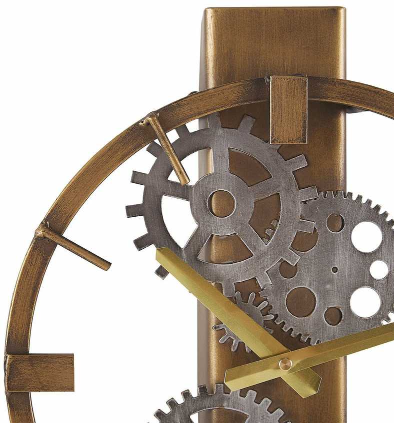 Beliani Sieninis laikrodis MARCOTE 30 cm metalinis auksinis