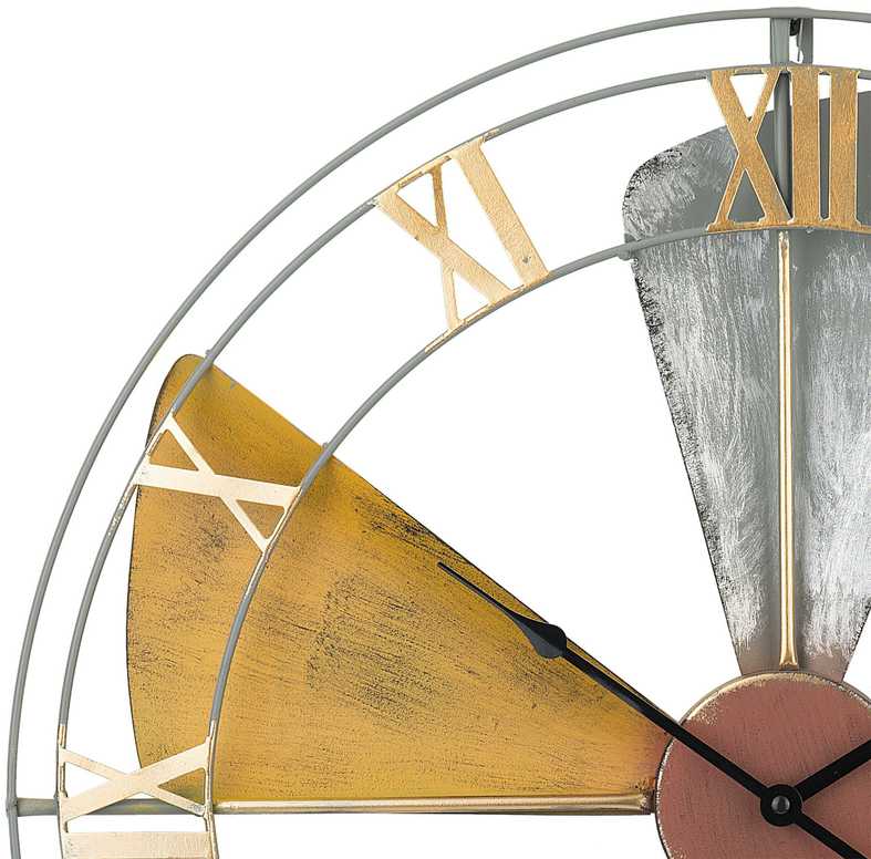 Beliani Sieninis laikrodis WIKON 60 cm metalinis spalvotas