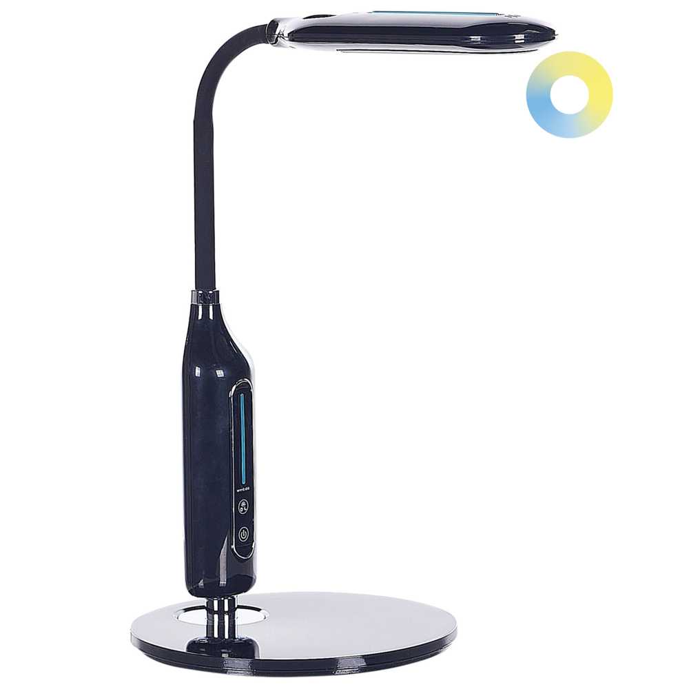 Beliani LED stalinė lempa CYGNUS su reguliatoriumi, metalinė, juoda