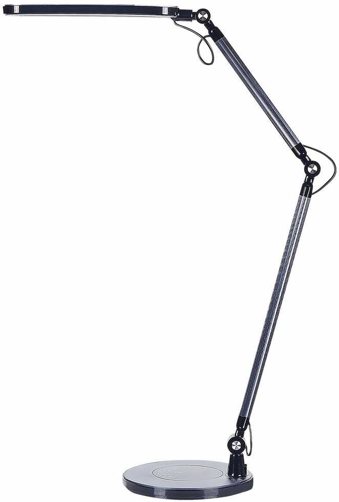 Beliani LED stalinė lempa GRUS su reguliatoriumi, metalinė, juoda