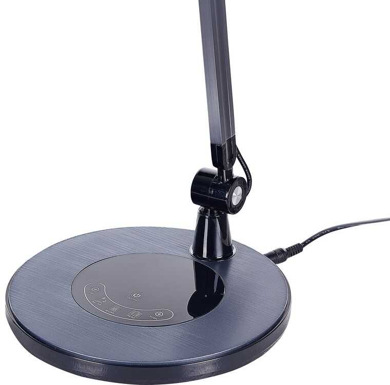 Beliani LED stalinė lempa GRUS su reguliatoriumi, metalinė, juoda