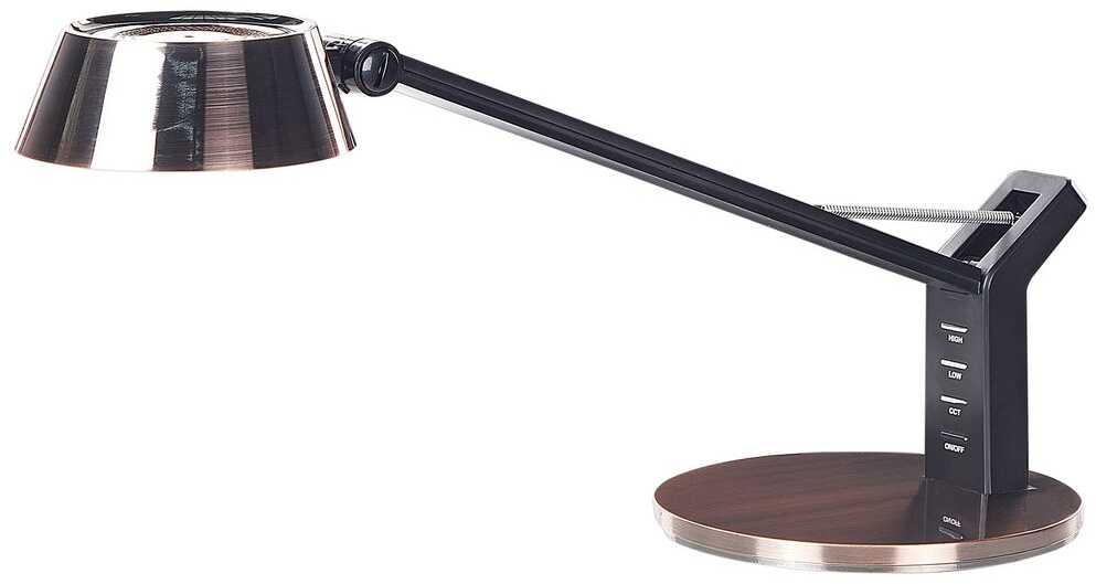 Beliani LED stalinė lempa CHAMAELEON su reguliatoriumi metalinė varinė