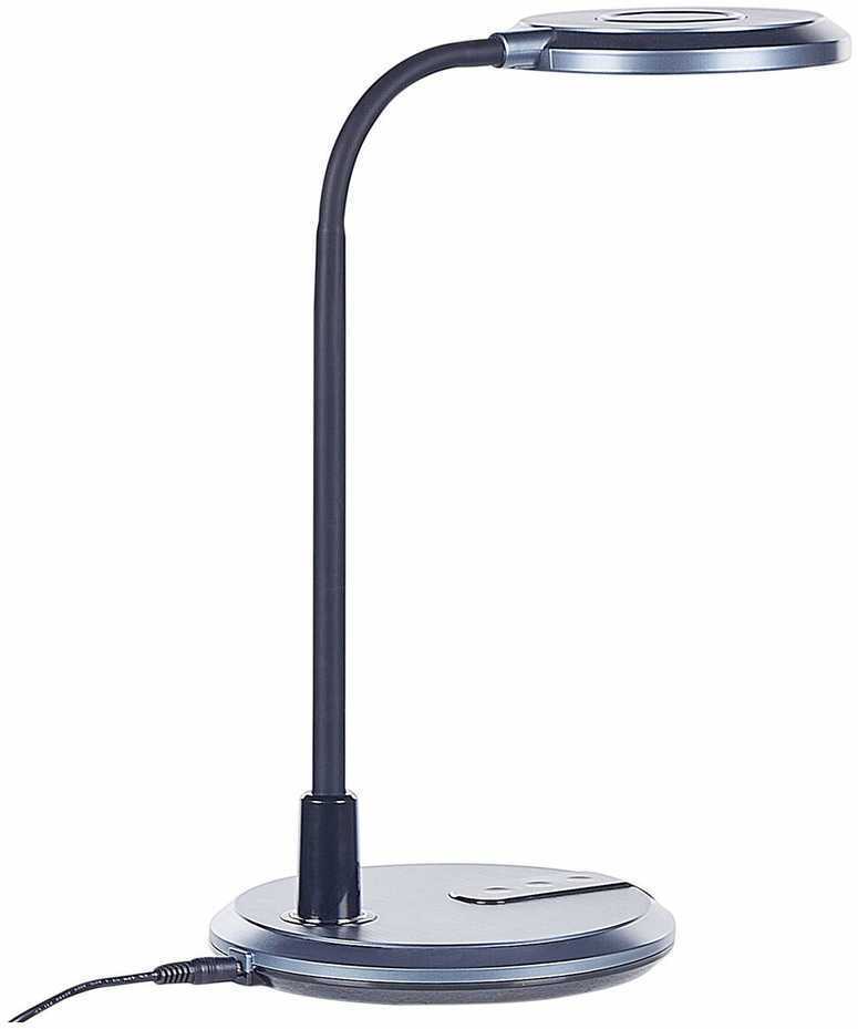 Beliani LED staline lempa COLUMBA reguliuojama metalinė juoda
